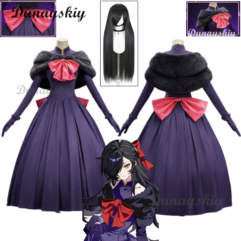 Evening Gown - Re:Zero Natsumi Schwartz Kostum Cosplay Wig