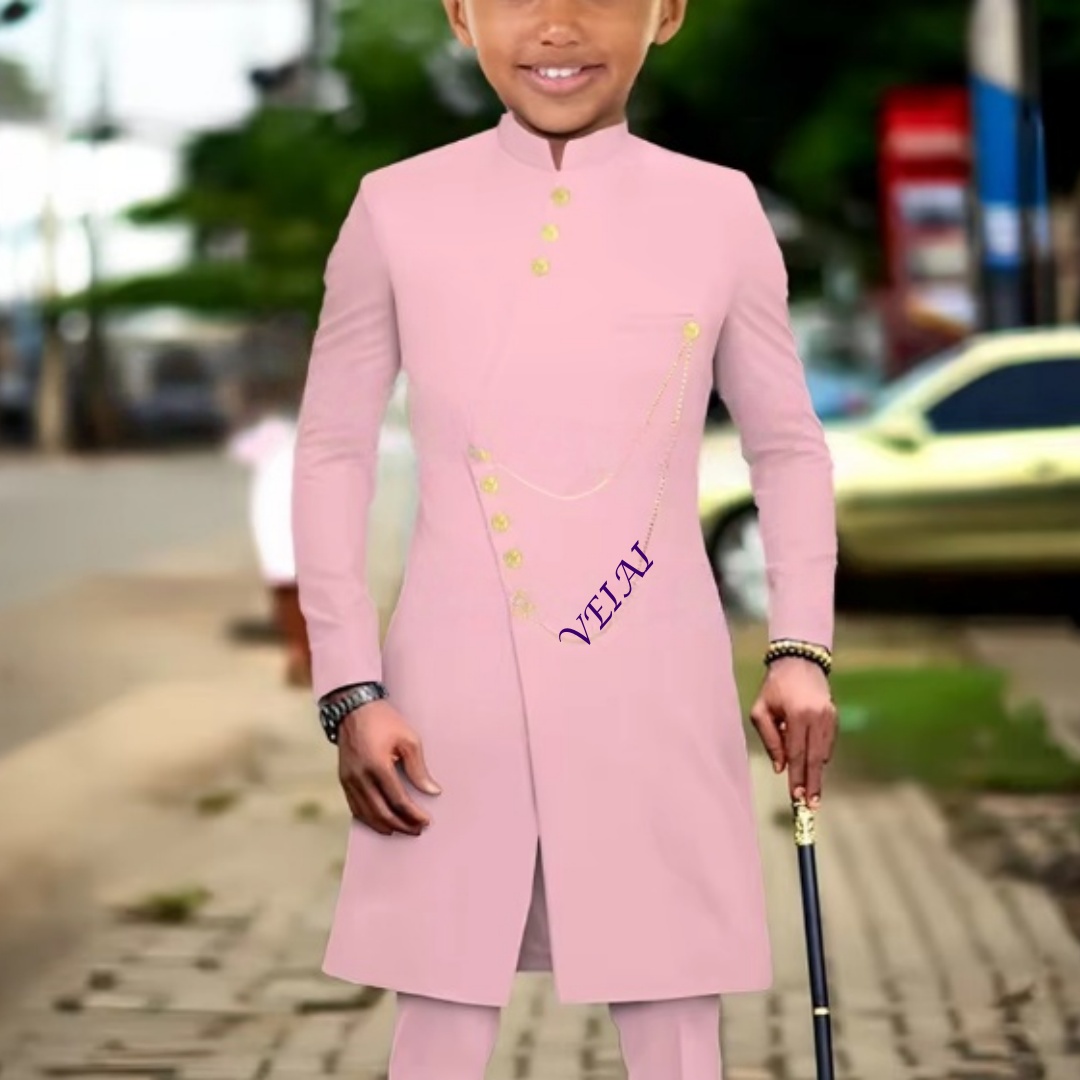 Wedding Dress - Setelan Jas Anak Laki-laki Gaya Afrika
