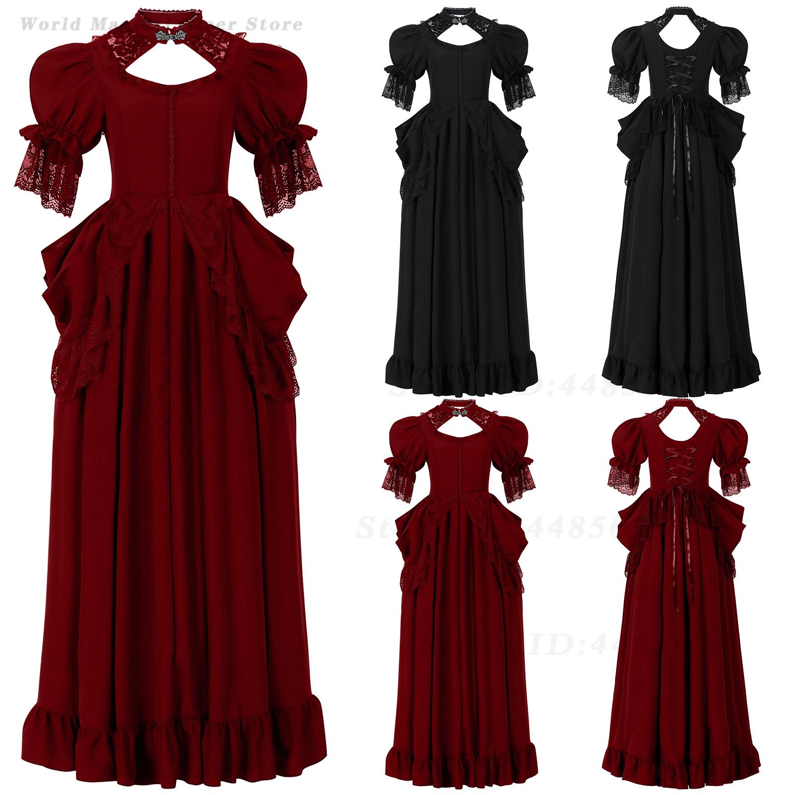 Evening Gown - Gaun Malam Vintage Wanita Bergaya Bangsawan,