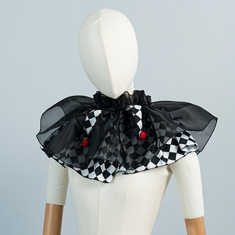 Kerah Ruffle Badut Halloween y - Womens Suit ulasan dan harga