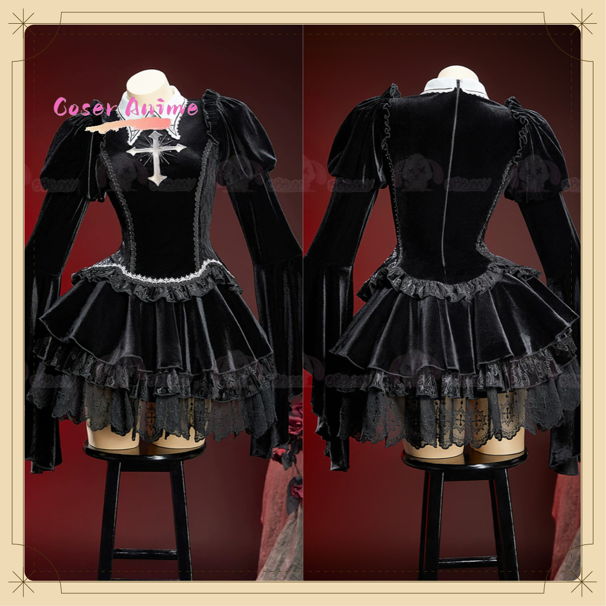 Gaun Gothic Lolita Black Swan  - Formal Dress ulasan dan harga