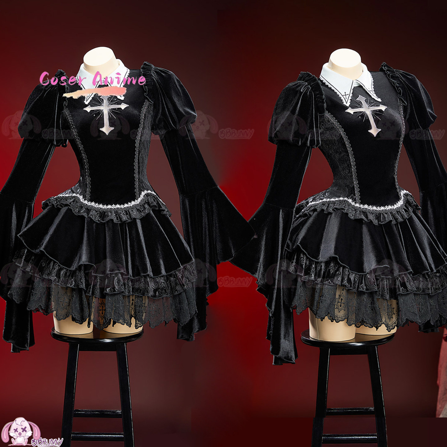 Gaun Gothic Lolita Black Swan  - Formal Dress ulasan dan harga