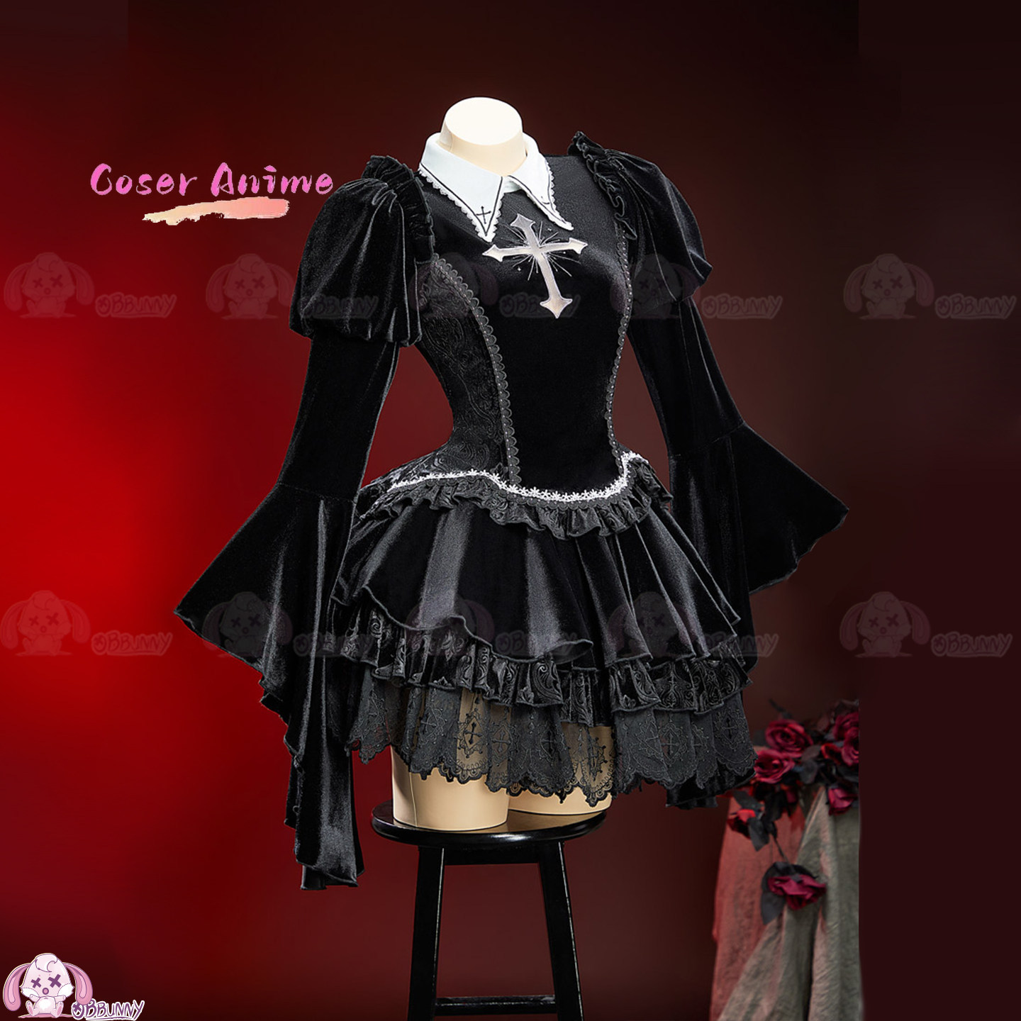 Gaun Gothic Lolita Black Swan  - Formal Dress ulasan dan harga