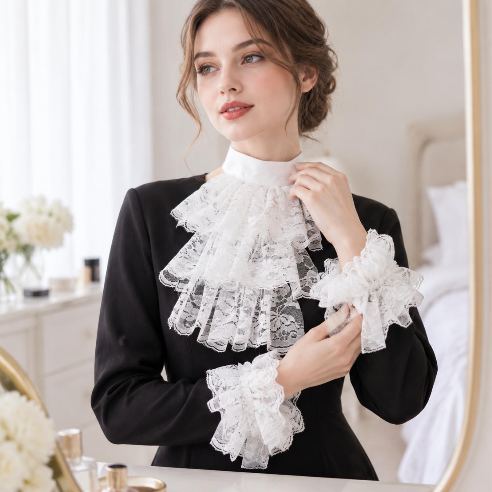 Sarung tangan berkerah renda u - Lace Dress ulasan dan harga