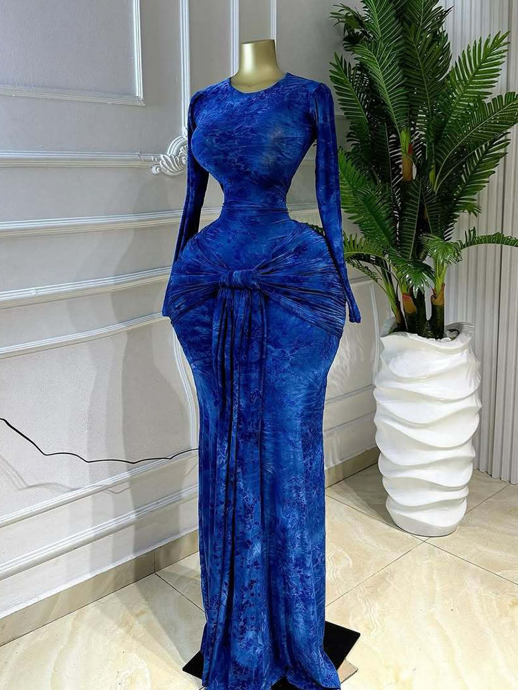 Gaun Maxi Lengan Panjang Musim - Women'S Red Formal Wear ulasan dan harga