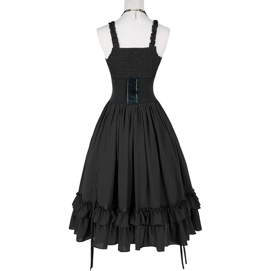 Gaun Korset Gothic Wanita Hita - Midi Dress ulasan dan harga