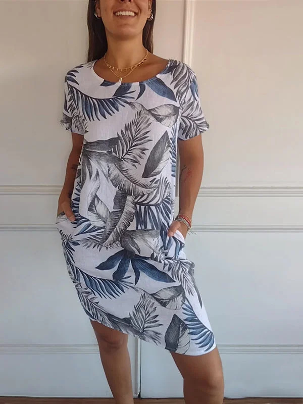 Gaun katun linen musim panas u - Midi Dress ulasan dan harga